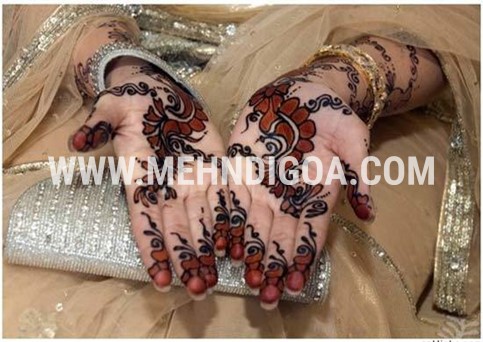 Black and Red Mehndi