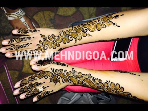 Black and Red Mehndi