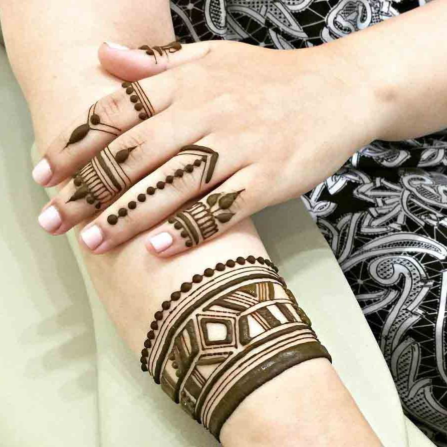 Fancy Henna Stencils Mehndi (Pack of 4)